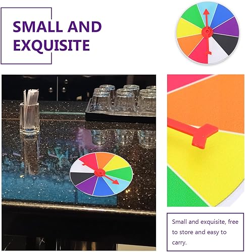 Miniatura 6 de Rueda de premio Whirl of Fun Rueda de premio giratorio de 3.9 in Rueda de premio de pared Spinner para carnaval y feria comercial Gana el juego de