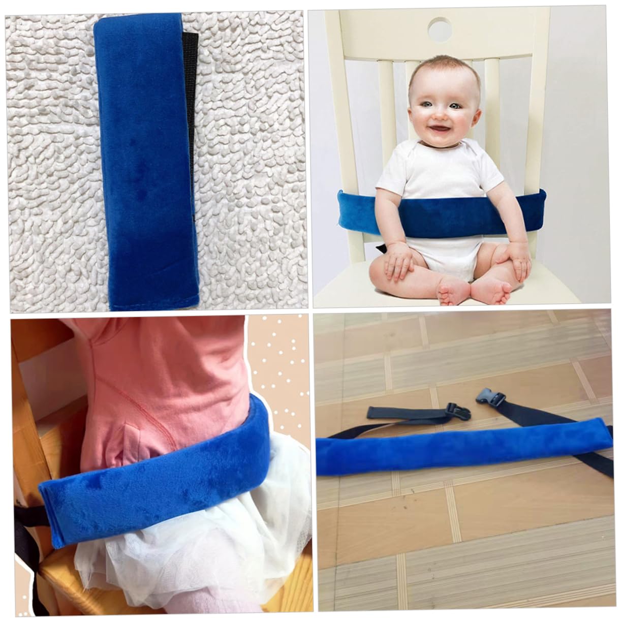 5pcs High Chair Safety Strap Adjustable Belt for Boy Girl Lightweight Portable Seat for Travel Outdoor Use Design for Safety