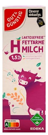 Gut & Günstig laktosefreie fettarme H-Milch 15% Fett 12er Pack (12 x 1 l)