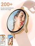 Smart Watch pour les femmes hommes, AGPTEK 5ATM Montre Fitness Tracker imperméable à l'eau.Smartwatch avec moniteur de fréquence cardiaque. Notification pour Android iOS Téléphones (Rose Gold)