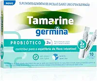 Probiótico Germina 2BI Tamarine Sem Sabor 10 Frascos de 5ml – Suplementação Alimentar – Manutenção do Equilíbrio Digestivo – Sem Açúcar e Sem Glúten – Uso Adulto e Infantil
