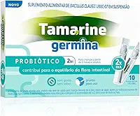 Probiótico Germina 2BI Tamarine Sem Sabor 10 Frascos de 5ml – Suplementação Alimentar – Manutenção do Equilíbrio Digestivo – Sem Açúcar e Sem Glúten – Uso Adulto e Infantil