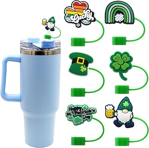 Miniatura 40 de Straw Cover Cap for Stanley Cup,Straw Topper Compatible for 30&40 Oz Tumbler with Handle,10mm 0.4in Dust-Proof Reusable Straw Tips Lids,Straw Tip