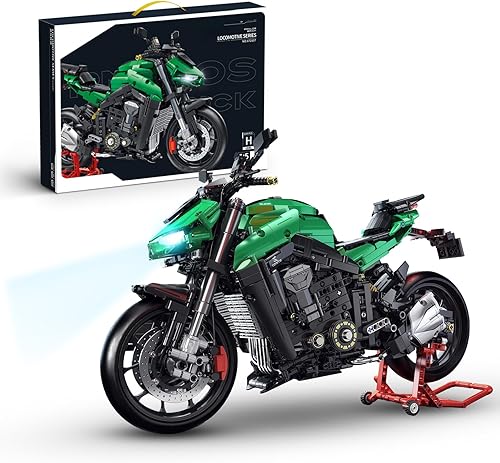 URMOMENT Technic - Juego de bloques de construcción para motocicleta, kit de construcción de modelos coleccionables, juguetes troncales para niños y