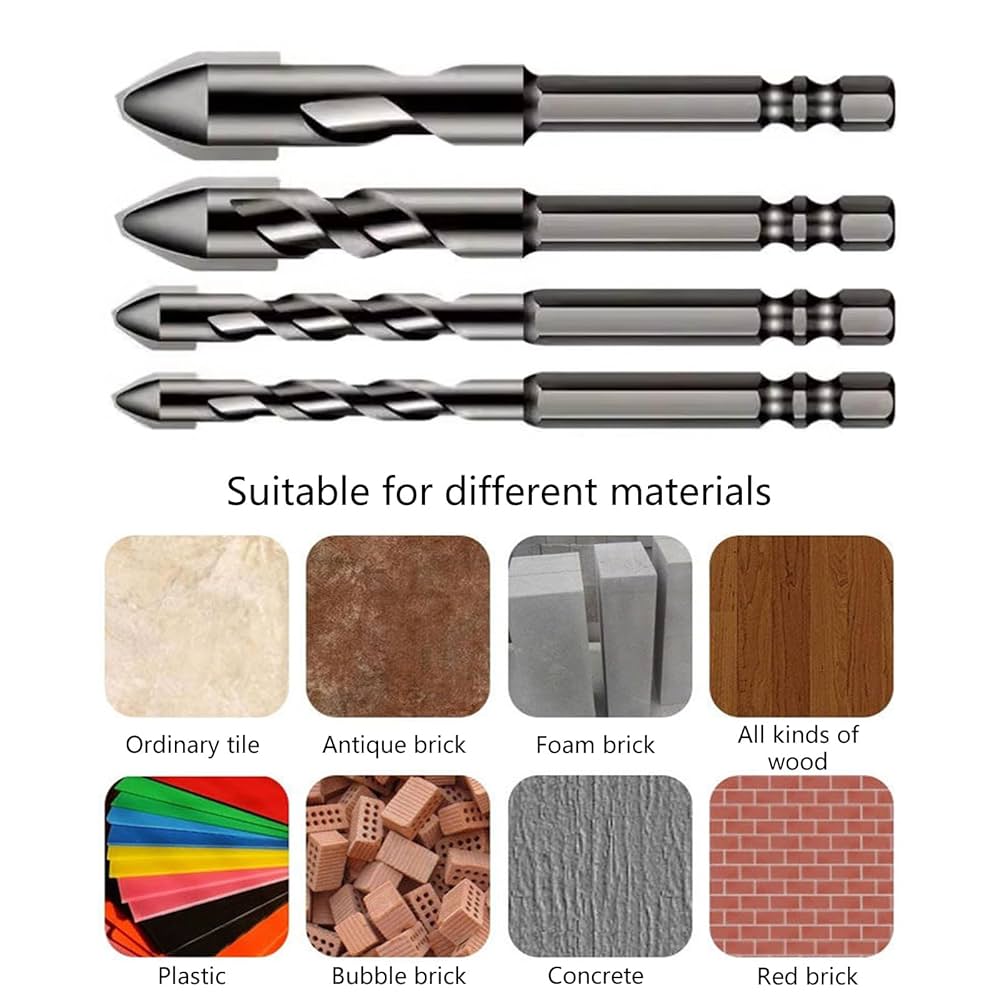 PUNTA DA TRAPANO Efficiente Per Piastrelle Di Cemento Vetro Legno - Foto 11