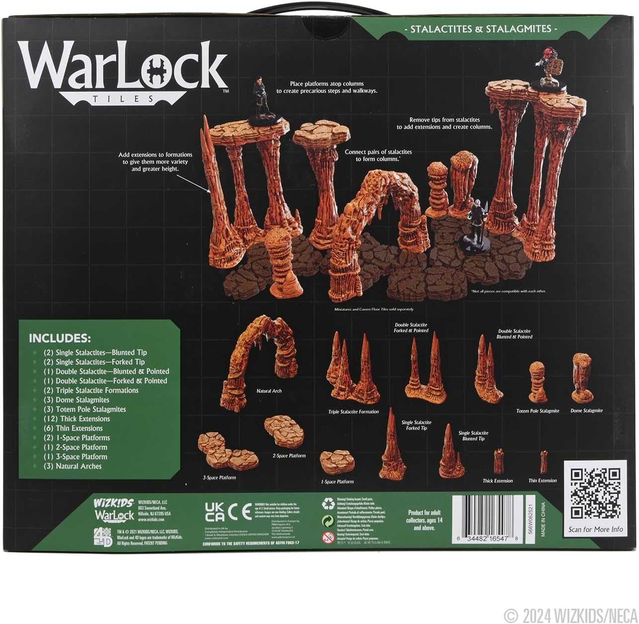 WizKids Warlock Tiles: Expansion – Stalactites & Stalagmites