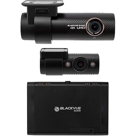 BlackVue DR900X-2CH IR with 32GB microSD Card + cm 100 LTE (NA) | 4K UHD IR Infrared Interior Cloud Dashcam | External 4G LTE Module | Cloud Connectivity
