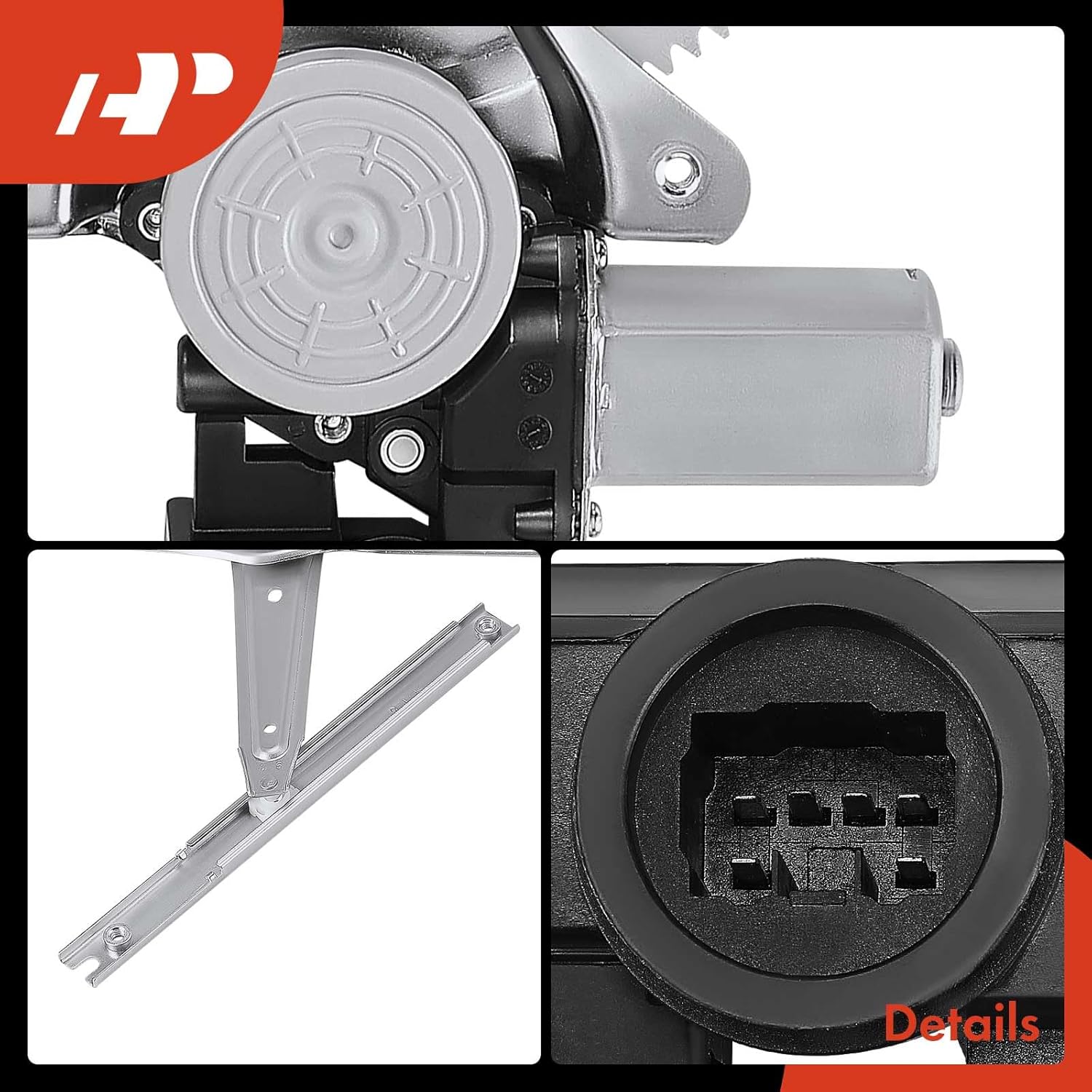 A-Premium Electric Power Window Regulator with Motor Compatible with Toyota Highlander 2001-2007 Sport Utility, Front Left Driver Side