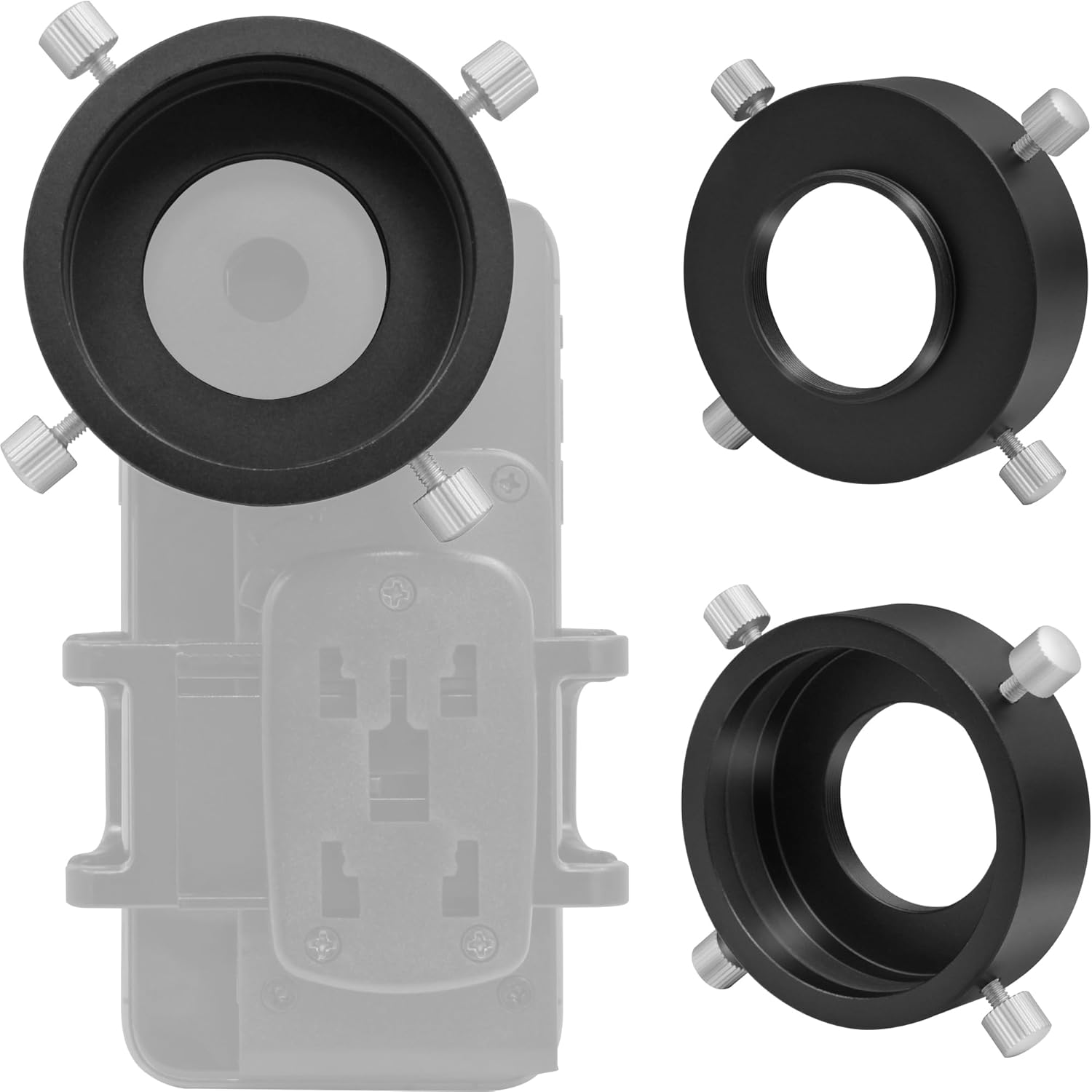 Universal T2 Camera Photo Adapter for Telescope and Spotting Scope - eyepieces Adaptor 52-59mm - Attach Your Camera or Smartphone to Suitable eyepieces