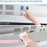 Comfee F13 Hotte de cuisine de 30 po, hotte de ventilation ductée et sans conduit, hotte de cuisine durable en acier inoxydable pour sous cabinet avec 2 filtres réutilisables, 200 CFM, ventilateur d'extraction à 2 vitesses