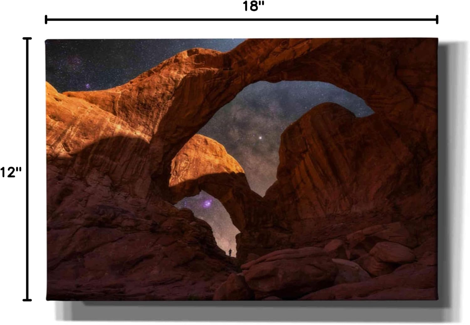 Epic Graffiti 'Explore The Night' by Darren White, Canvas Wall Art, 18"x12"