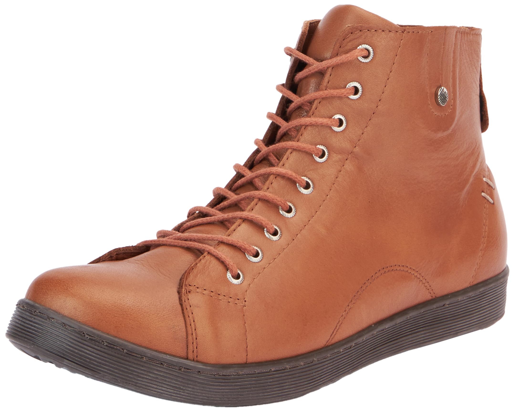 Andrea Conti Women's Laces Sneaker, Brown, 3.5 UK