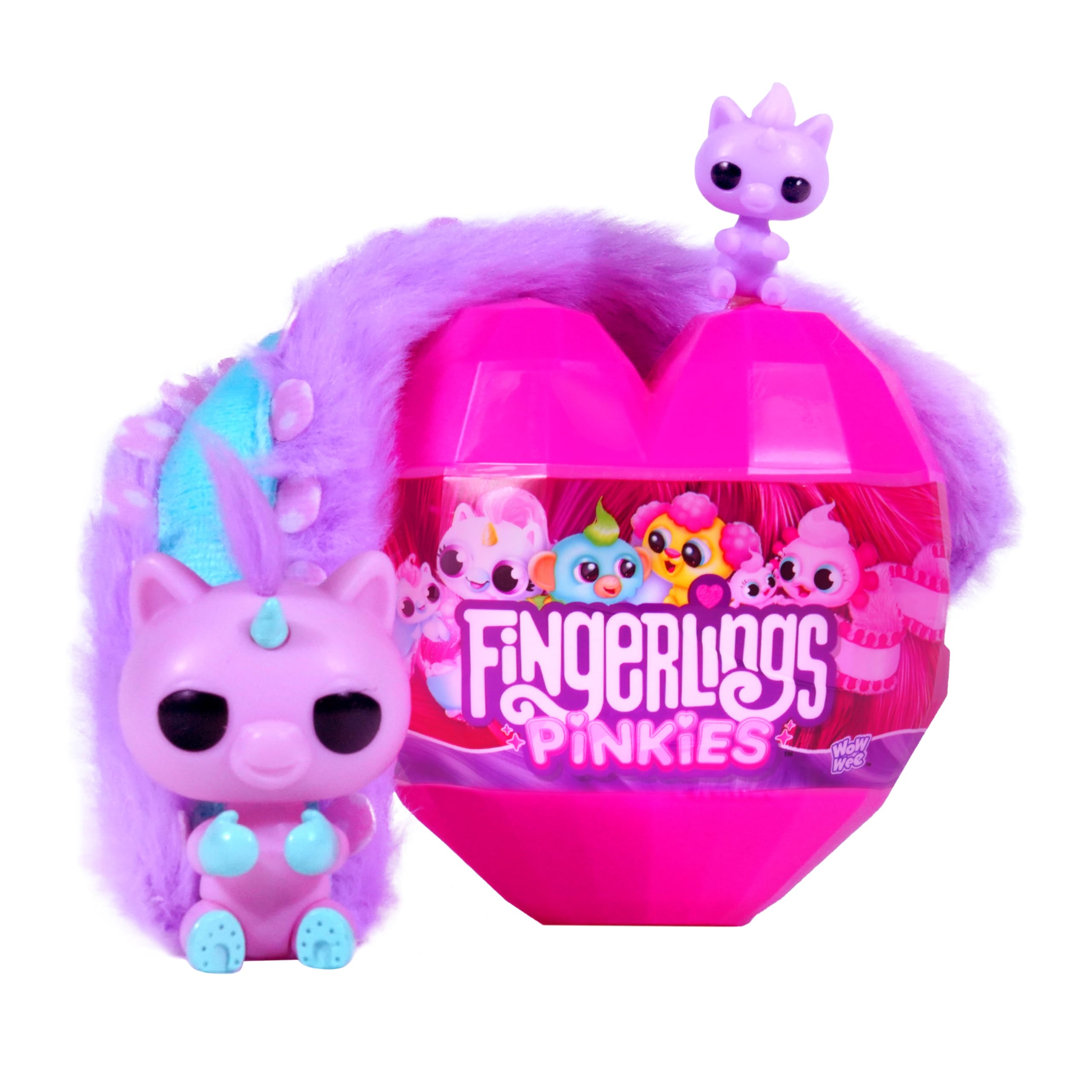 Fingerlings Pinkies, Pinkie Sized Pets, Cute collectable animals, Styles May Vary, Pink