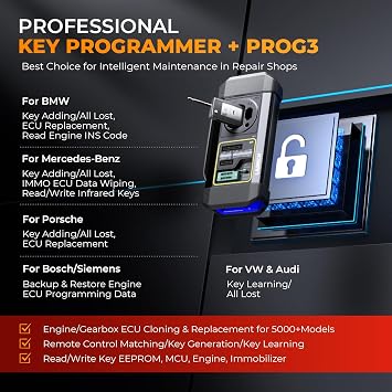 LAUNCH X431 IMMO Plus Key Fob Programming Tool with X431 PROG3 Valued £800