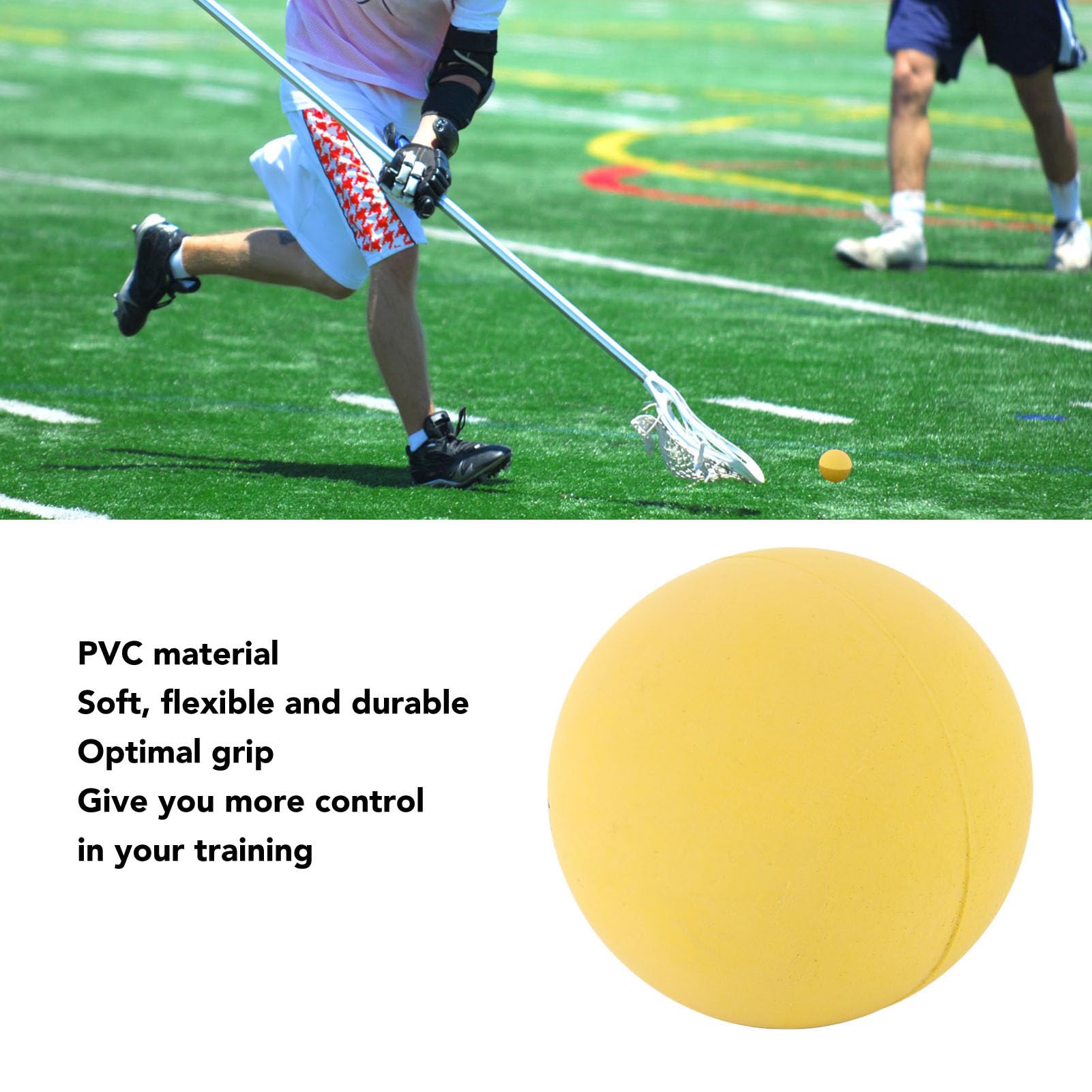 Annadue Zestaw Piłek do Lacrosse, Piłki do Lacrosse z PVC o Doskonałej