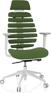 hjh OFFICE Silla de Oficina Profesional Silla giratoria Ergo Line W con Respaldo ergonómico Incl. Soporte Lumbar, Verde