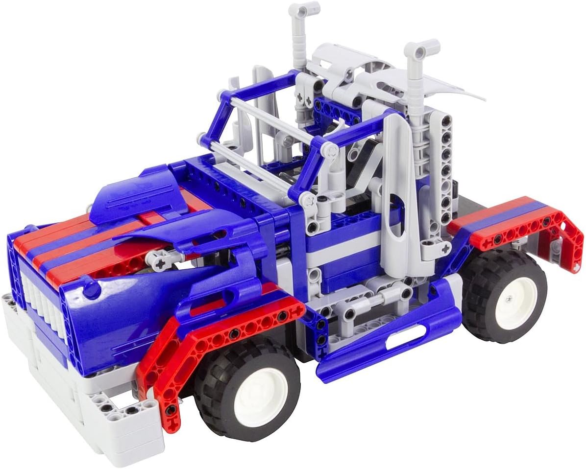 Tekno RC Toys Active Bricks 85000014 2-in-1 Truck and Car, Blue