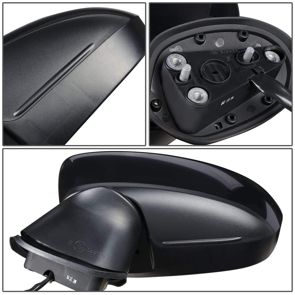 Specchietto Retrovisore Sinistro DNA Motoring Per Chevrolet Spark 2016-2018. Regolazione Manuale, Pieghevole, Colore Nero. Ricambio OEM In ABS Con Vetro Incluso. Montaggio Diretto. - 3