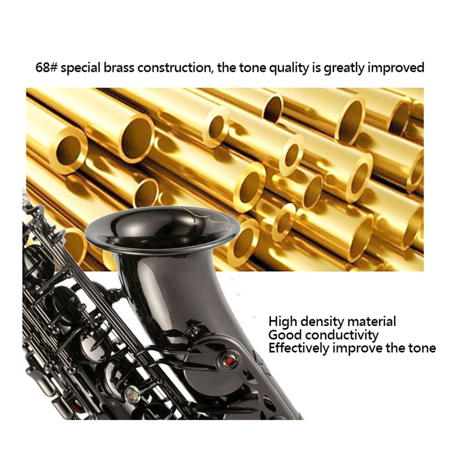 professionnel Saxophone Clés De Type Français En Laiton Alto Mib Saxophone Instrument Saxophone Alto Nickelé Noir