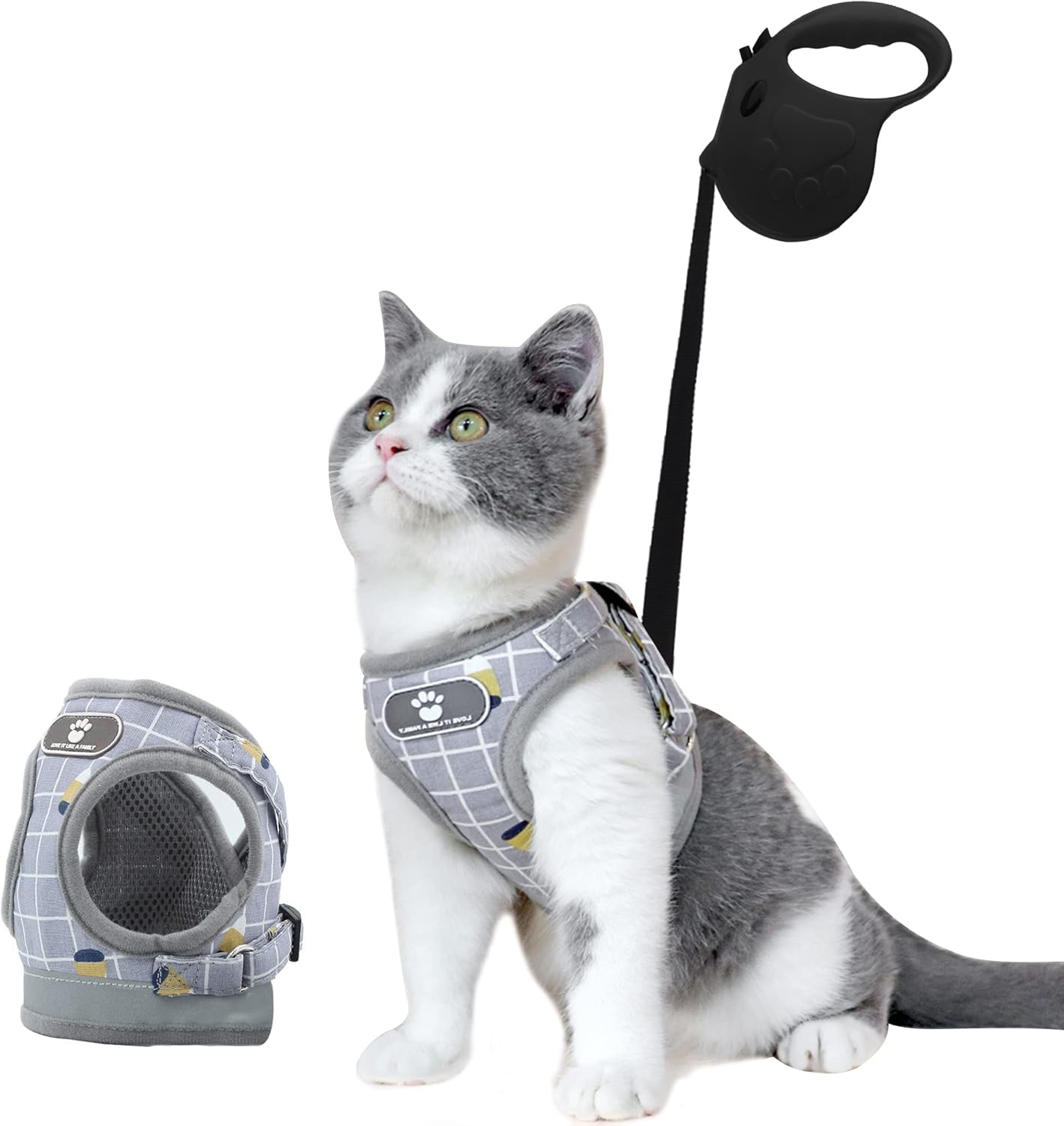 Aedcbaide Cat Harness and Lead Set, Soft Puppy and Small Dog Harness