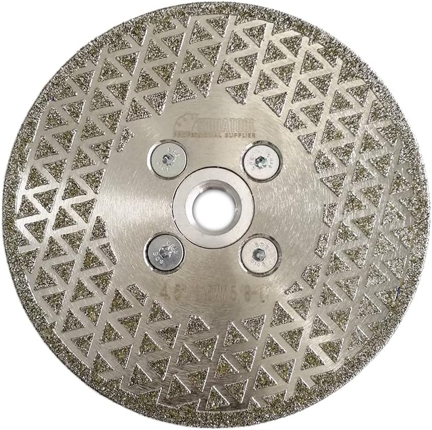 SHDIATOOL Disco de pulido de diamante para muela de corte de diamante de mármol de granito hoja de sierra con eje de 58 pulgadas-11 de 4.5 pulgadas