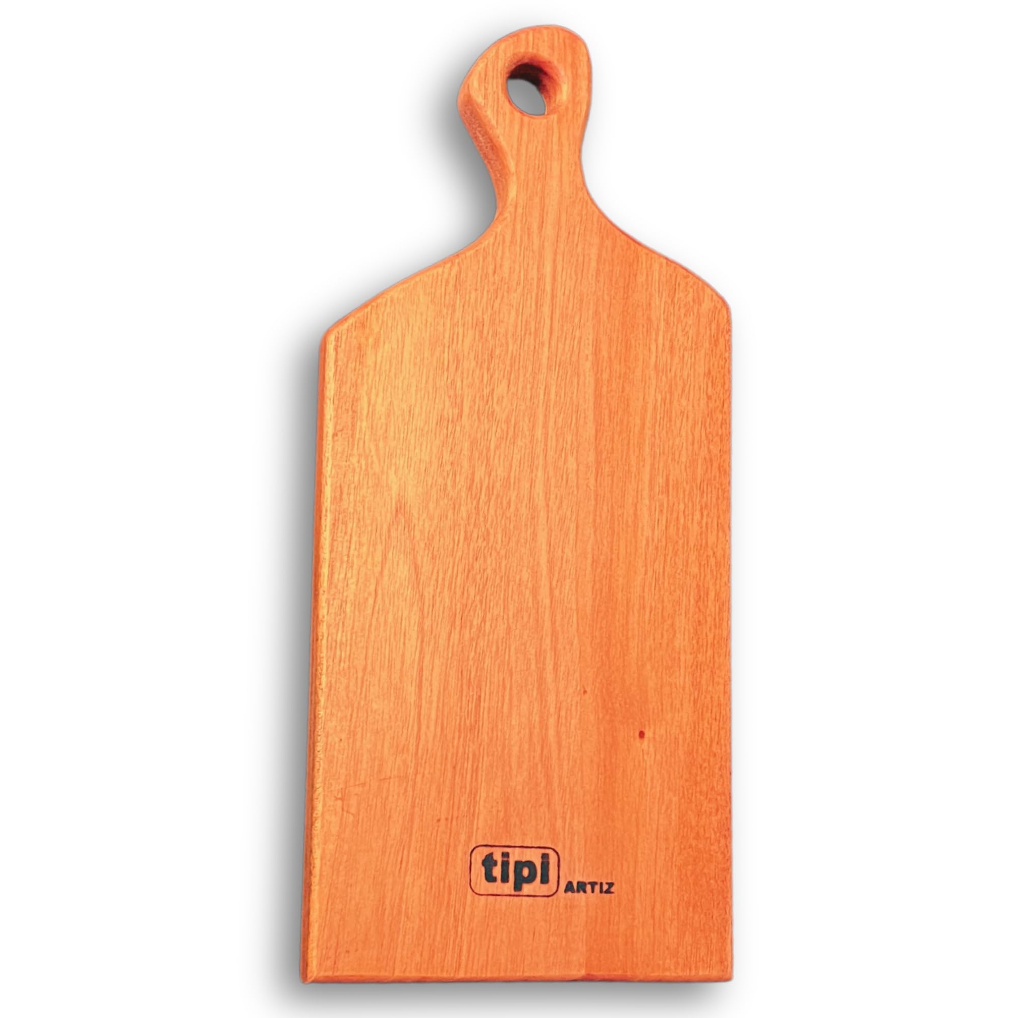 Tipiartiz Mahogany Singel Block Wooden Cutting Board/Chpping Board/Serving Platter for Fruits, Vegetables, Cheese. 43 cm X 20.5 cm (17 inch X 8 inch) - Large