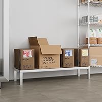 Vista 55 de 60" Long x 24" Wide Height: 12" Off The Floor Aluminum Dunnage Rack Storage in Restaurant, Kitchens and Garages and More!