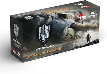 Frostpunk The Board Game Dreadnought Expansion - ترقية فاخرة للتجربة المرئية المحسنة، إصدار جامعي، الأعمار 16+، 1-4 لاعبين، وقت لعب 120-150 دقيقة، من صنع Rebel Studio