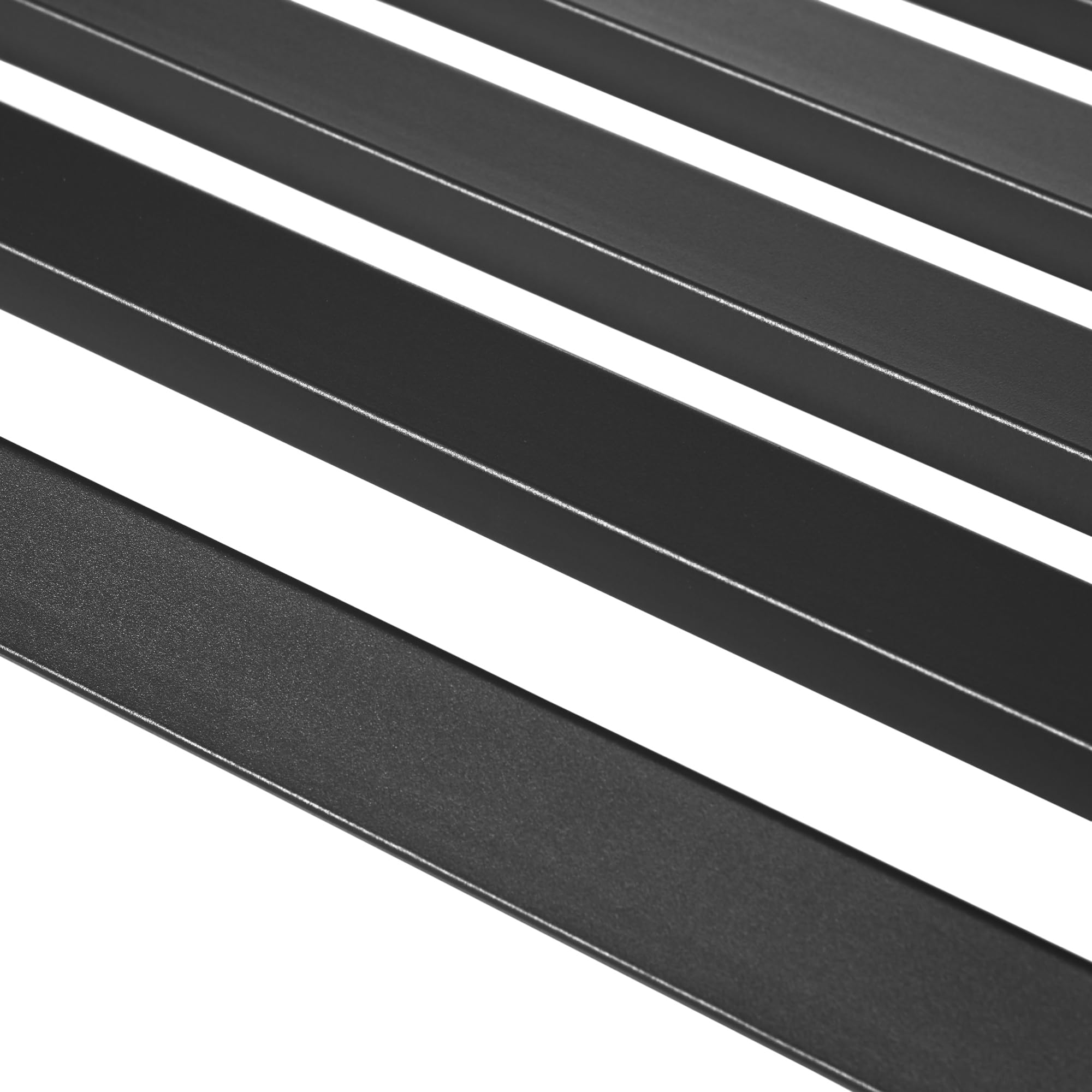 Outsunny Panchina da Esterno in Metallo Impermeabile Nero, Panca da Giardino a due Posti, 127 x 62 x 82cm - Max 240kg