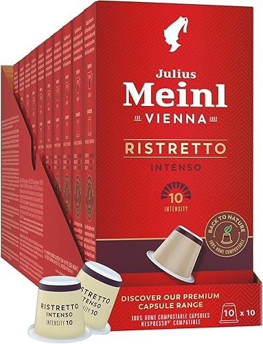 Julius Meinl - Compatible con Nespresso - Cápsulas Ristretto Intenso - 10 x 0.19 oz (Paquete de 10)