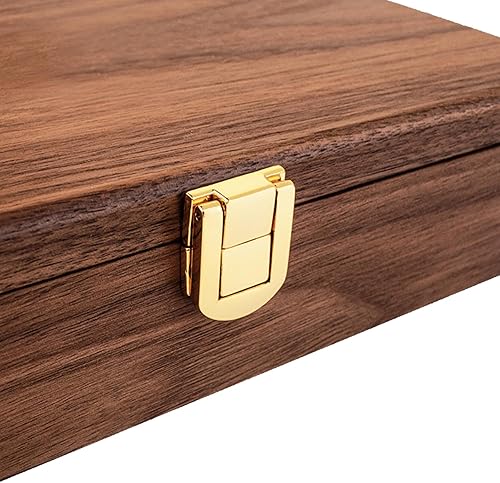 Miniatura 4 de Alex Cramer - Juego de dominó doble de 6 ruedas con spinners. Juego de dominó de lujo en estuche de nogal de lujo hecho en Estados Unidos