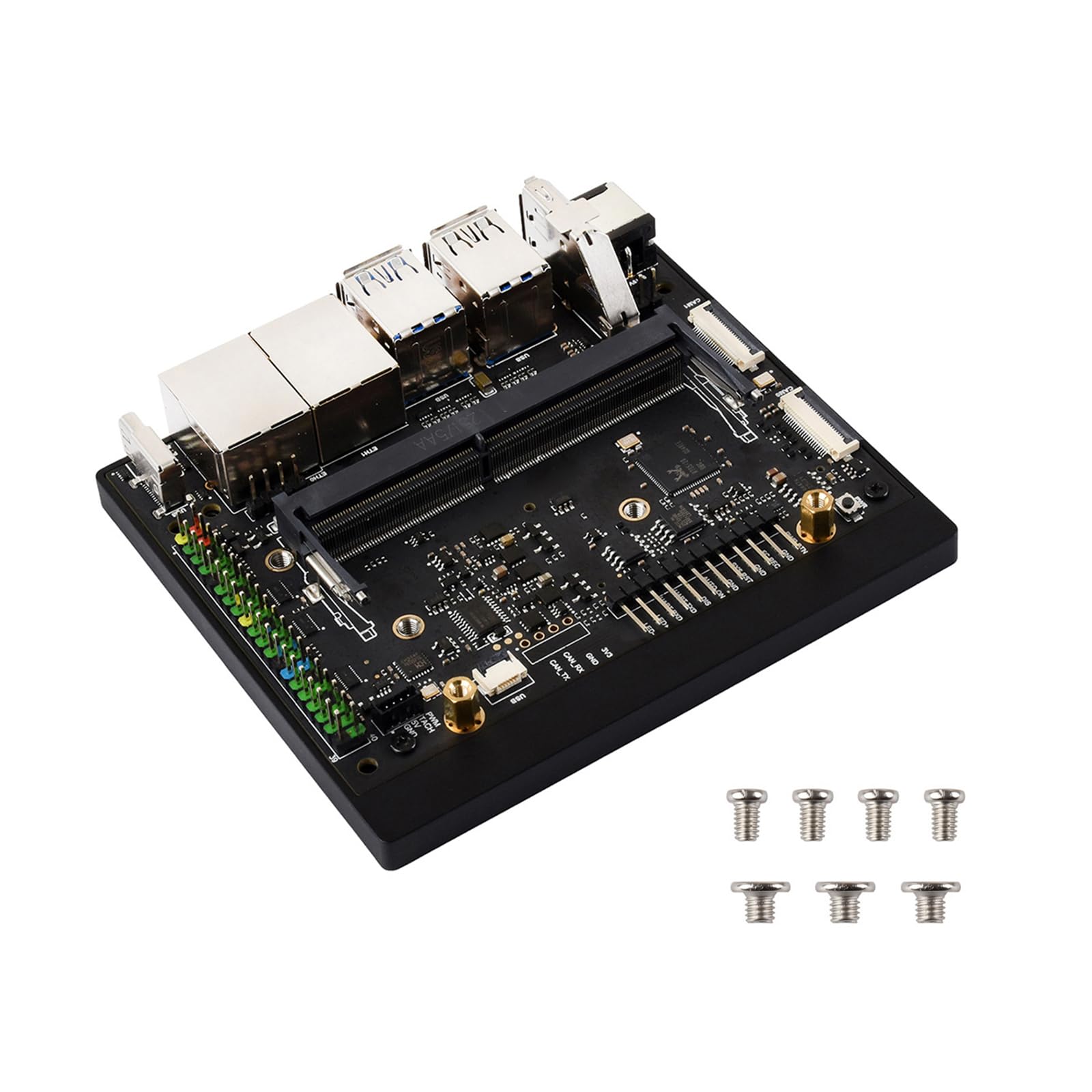 Generico Piastra Base Scheda Animata per Porte Rete per modulo Orin Interfacce Multiple per Applicazioni calcolo Scheda a circuiti Stampati con Due Porte Ethernet