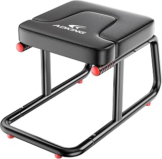 Multi-Functional U-Shaped Stool Chair – 250KG Capacity, Double Armrest, Non-Slip Yoga Fitness Aid, Thick Breathable Mat, Home & Gym Stability Stool (Black)