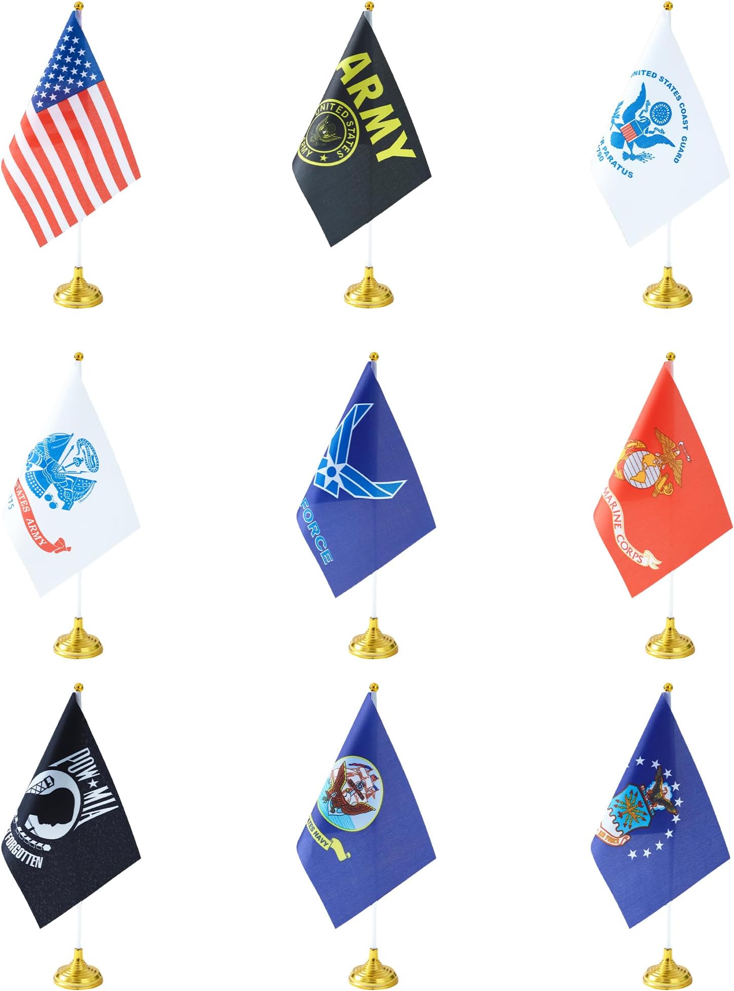 WXTWK 12 pack US Army and State Flags (navy flag)