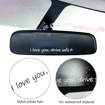 Just Breathe Car Mirror Decal, Rear View Mirror Decal, Cute Car Decal, Trendy Car Decal, Car Mirror Sticker, Mental Health Decal, Self Love