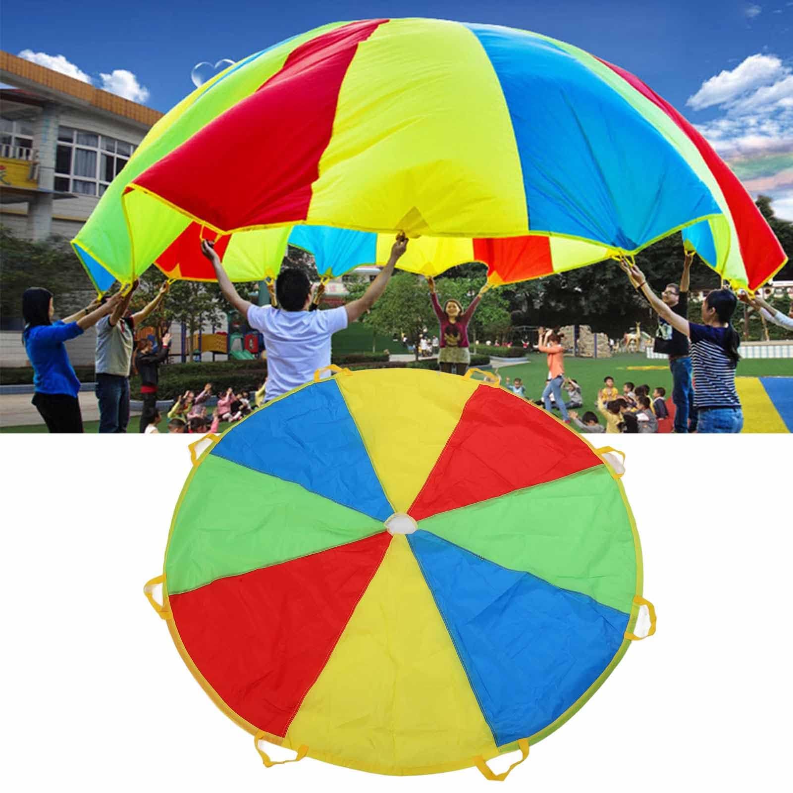 Play Parachute 1.8M Rainbow Game Parachute Outdoor Umbrella Toy