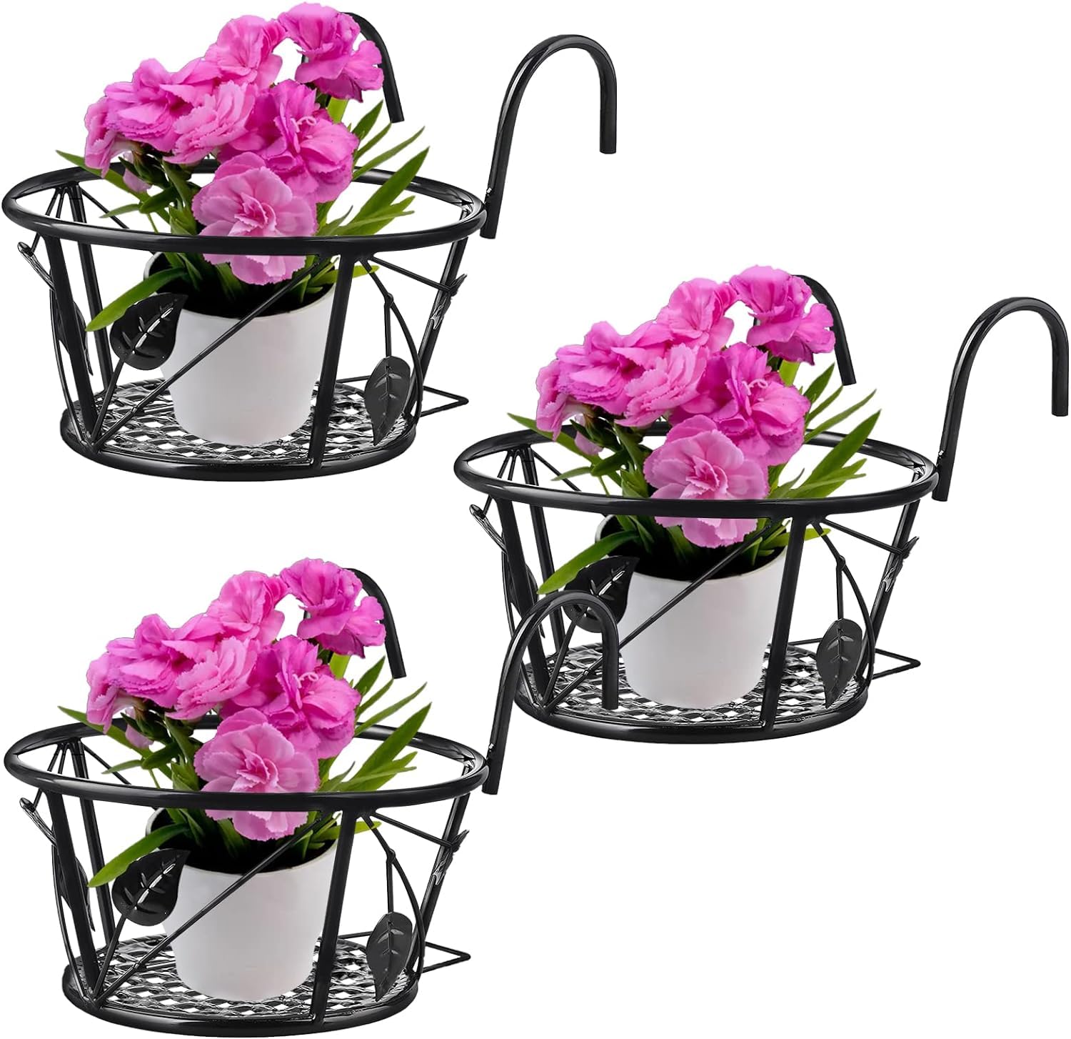 YARNOW Lot De 2 Paniers En Métal à Suspendre Pour Cactus Et