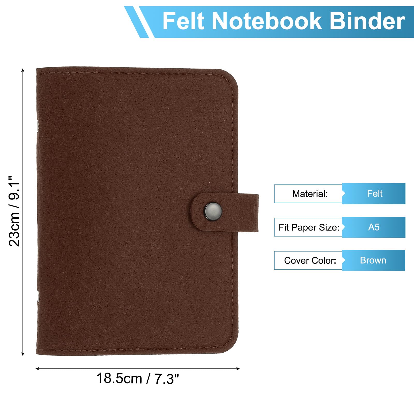 PATIKIL A5 Felt Binder - Image 2