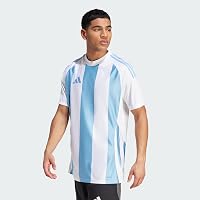 adidas Uomo Striped 24 Jersey Shirt, Team Light Blue/White/White
