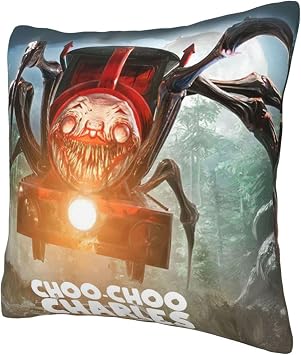 Choo-Choo Charles Throw Pillow Covers 20X20 Decorative Soft Pillowcases Home Decor Living Room Cushion Cases for Bed Couch Car