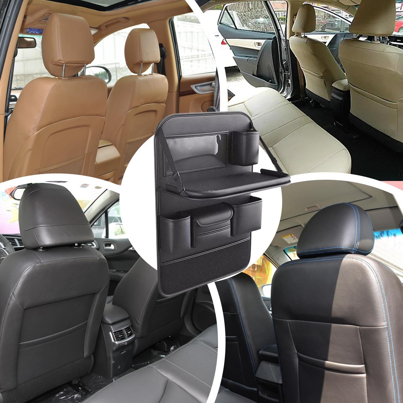 Organizer per sedile posteriore, Organizer per sedile auto | Organizer per sedile auto, Protezione per sedile, Organizer per auto, portaoggetti per sedile posteriore, Vassoio pieghevole,