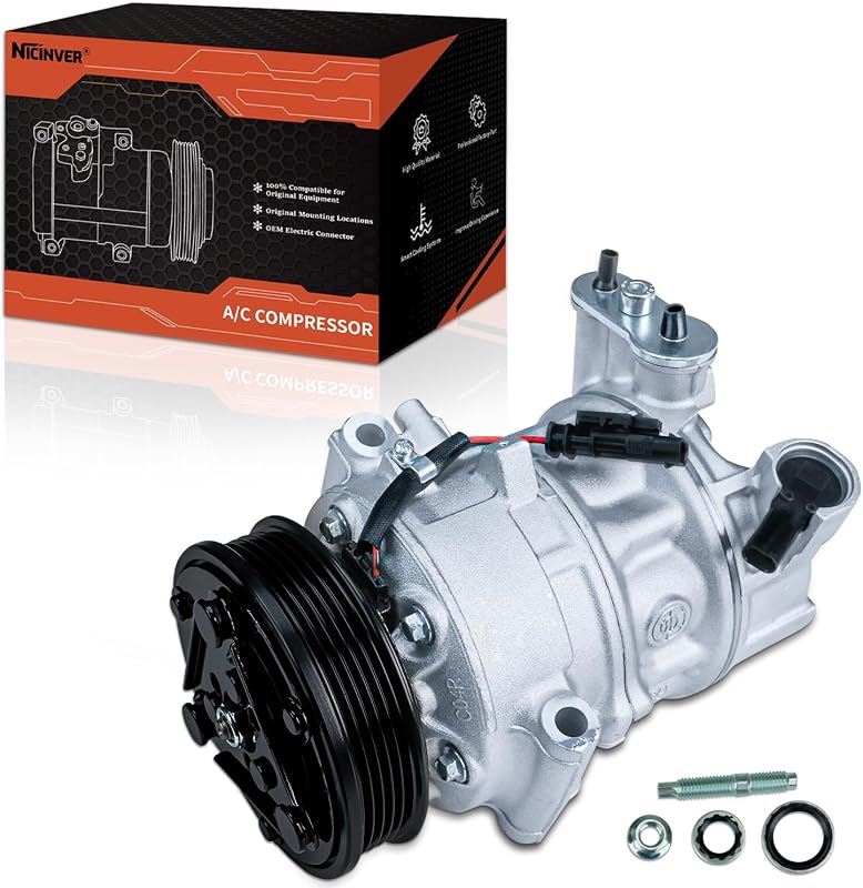 Compressor do ar-condicionado com embreagem Nicinver para Chevrolet Cruze e Cruze Limited 1.4L 2012–2019 – CO-22226C