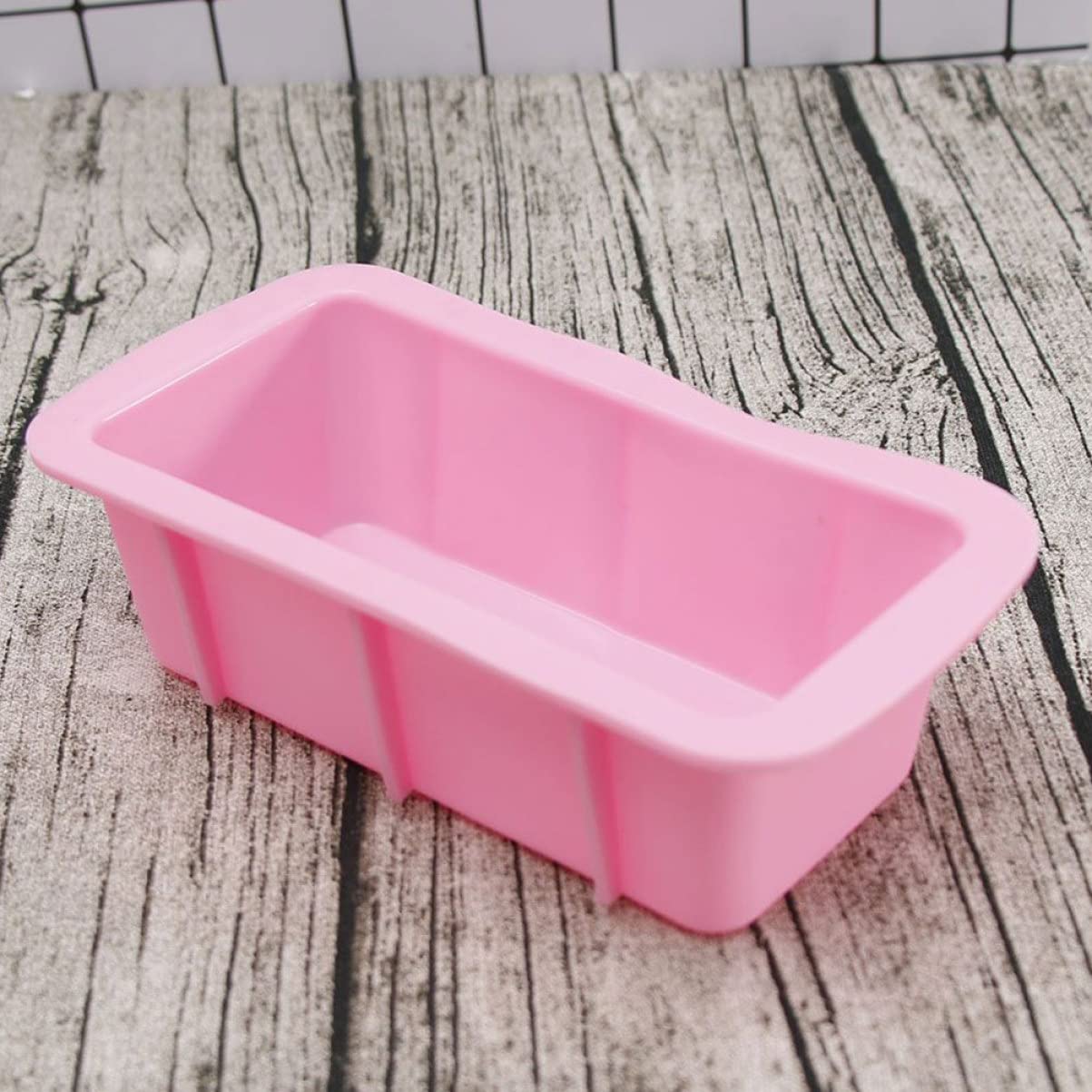 Cabilock 2pcs Silicone Baking Mold for Rectangular Cake Toast and Mousse Food-grade Silicone Easy to Color for Home Baking