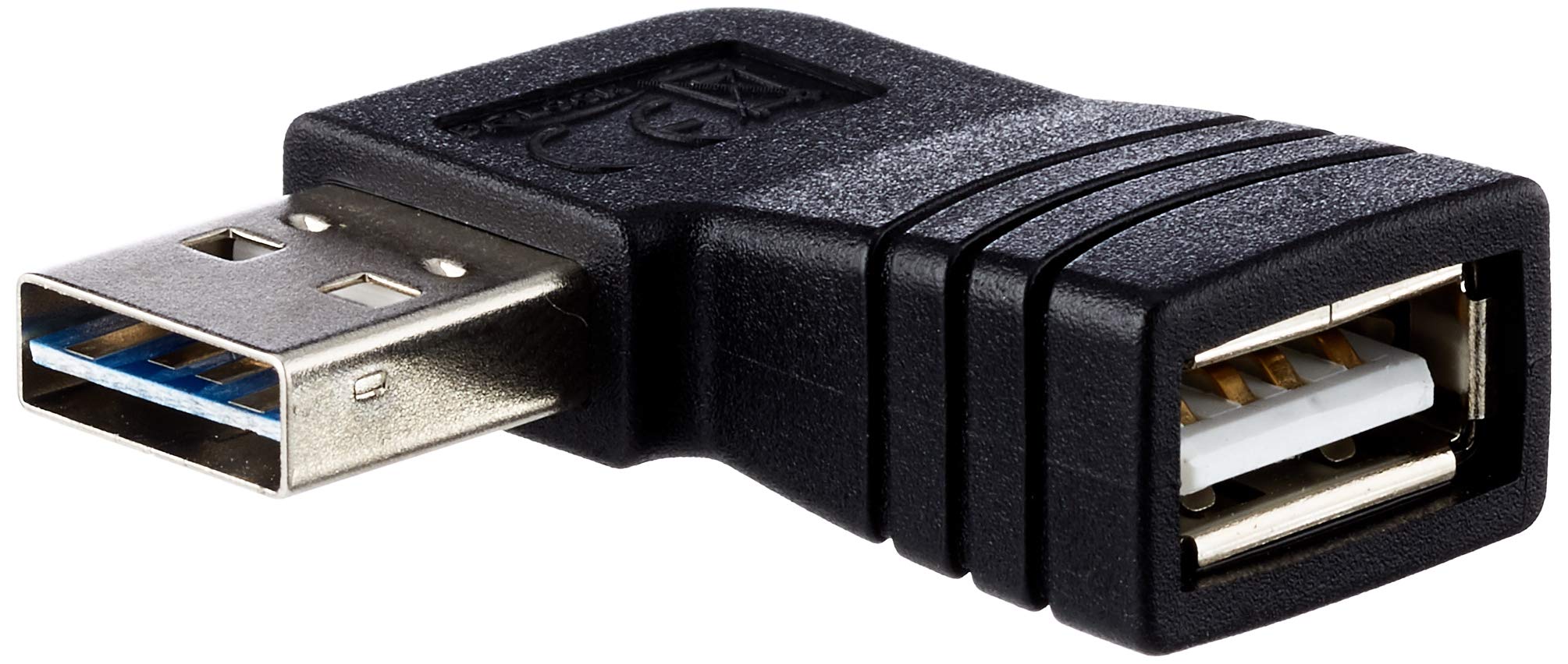 Delock USB-Adapter – Beidseitig Steckbar, Abgewinkelt Für Besseren Zugang, USB 2.0 A-Stecker Auf A-Buchse