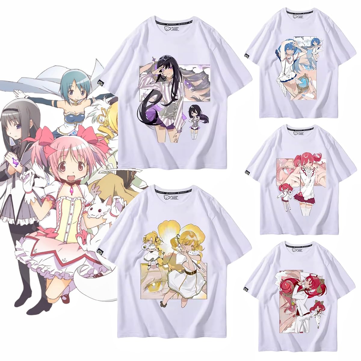 魔法少女まどかマギカ まどマギ 鹿目まどか 暁美ほむら Tシャツ Amazon.co.jp: 魔法少女まどかマギカ Tシャツ 半袖 子供 大人 鹿目