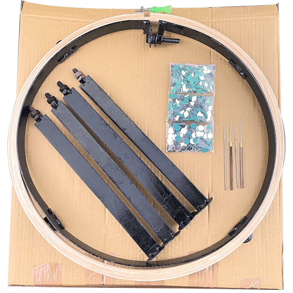 Qroof Aari Work Materials, Maggam Work 16 inch Aari Stand Beginner’s 4 Aari Needles, 3 Mirrors
