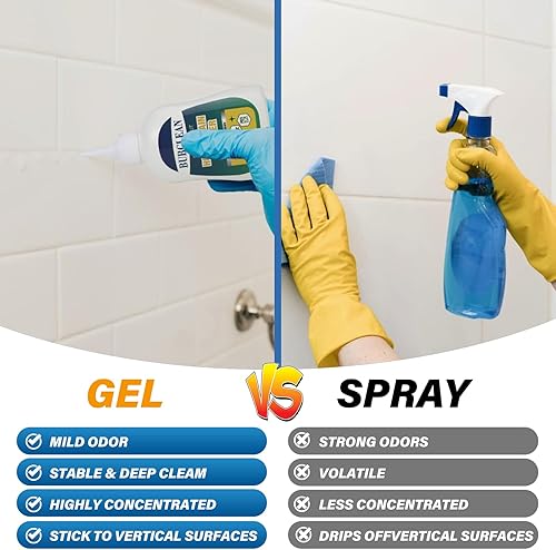 Miniatura 5 de Limpiador de gel removedor de manchas para el hogar, limpiador de manchas de superficie negra resistente para lavadora, lechada de baño, ducha,