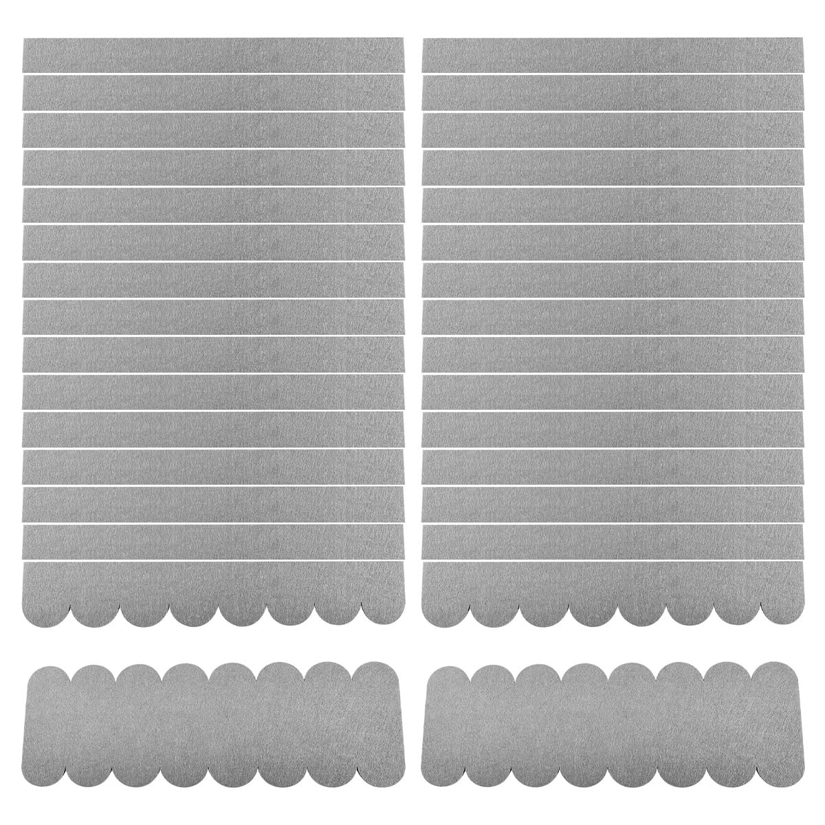 Alide 32 Pieces Mini Felt Roof Shingles - Adhesive-sticking Tiles for Bird Houses, Bird Nests, Rabbit Hutches, Insect Hotels(Grey)
