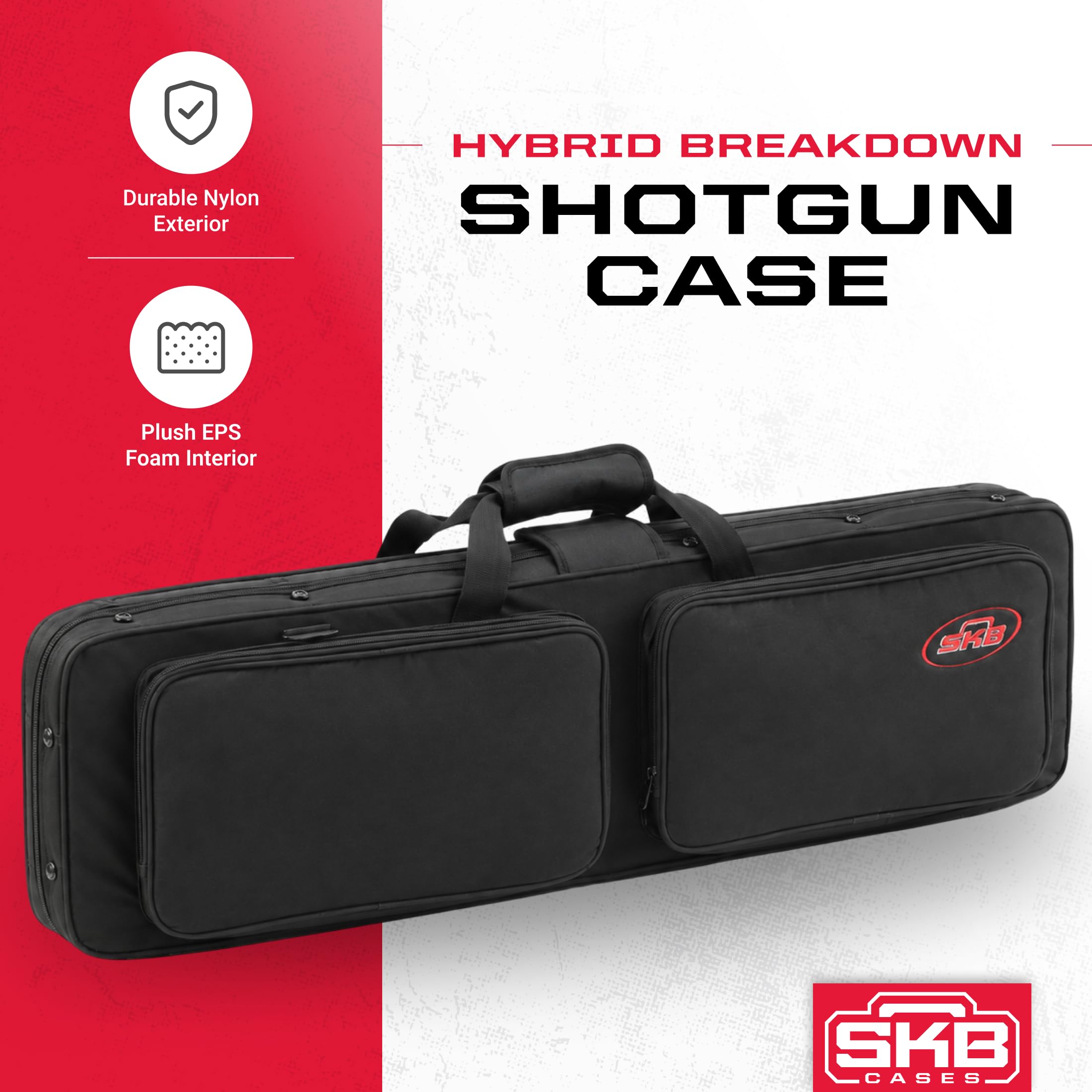 Amazon.com: SKB Rugged Hybrid Breakdown Travel Shotgun Case, Fits