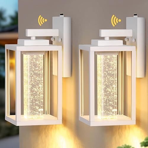 Miniatura 60 de VIANIS Accesorios de iluminación exterior negros para montaje de pared para casa, paquete de 2 luces de porche al aire libre del atardecer al